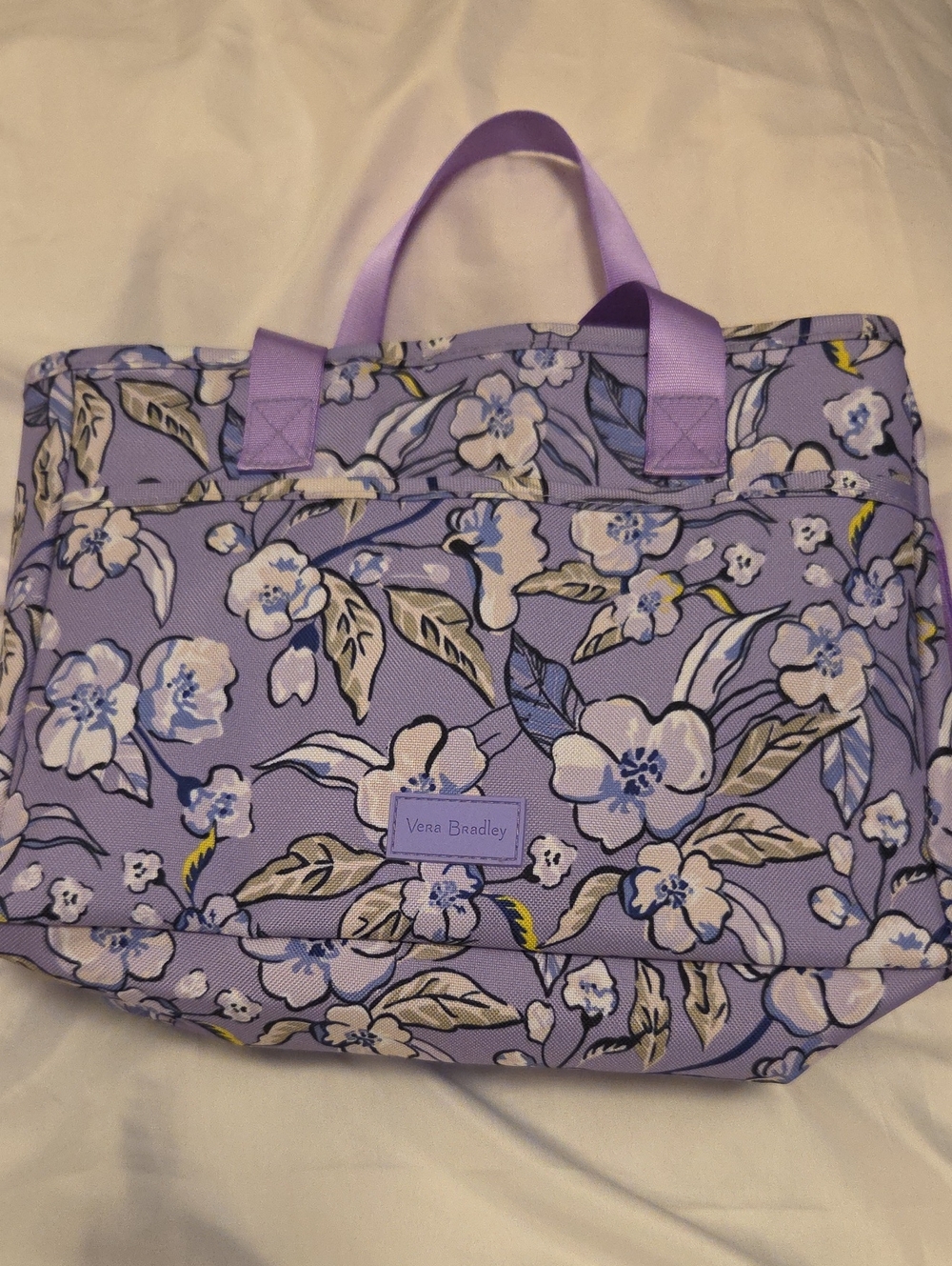 Vera Bradley Lavender Floral Tote with Botanical Print